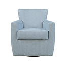 Jofran Harper Swivel Fabric Accent Chair HARPER-SW-SKY IMAGE 2