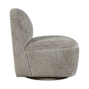 Jofran Josie Swivel Fabric Accent Chair JOSIE-SW-GREY IMAGE 2