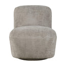 Jofran Josie Swivel Fabric Accent Chair JOSIE-SW-GREY IMAGE 3