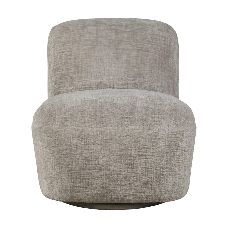 Jofran Josie Swivel Fabric Accent Chair JOSIE-SW-GREY IMAGE 3