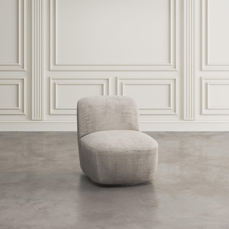 Jofran Josie Swivel Fabric Accent Chair JOSIE-SW-GREY IMAGE 8