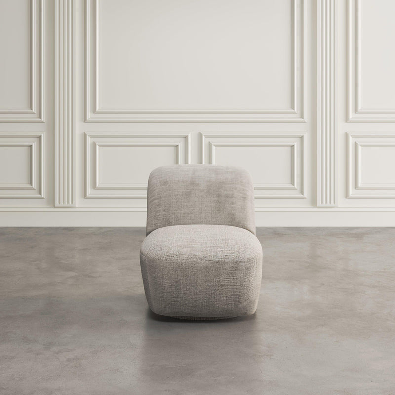 Jofran Josie Swivel Fabric Accent Chair JOSIE-SW-GREY IMAGE 9