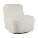 Jofran Josie Swivel Fabric Accent Chair JOSIE-SW-SNOW IMAGE 1