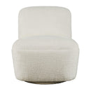 Jofran Josie Swivel Fabric Accent Chair JOSIE-SW-SNOW IMAGE 2