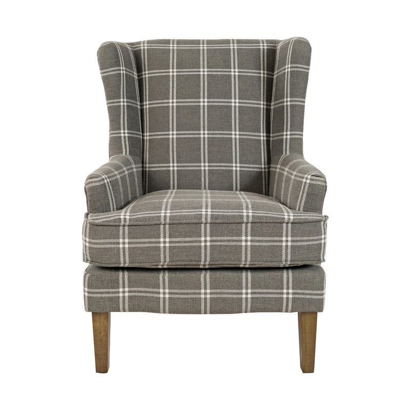 Jofran Lacroix Stationary Fabric Accent Chair LACROIX-CH-GRAPHITE IMAGE 2