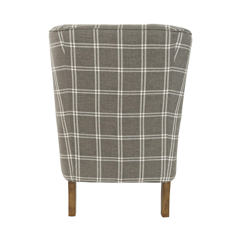 Jofran Lacroix Stationary Fabric Accent Chair LACROIX-CH-GRAPHITE IMAGE 3
