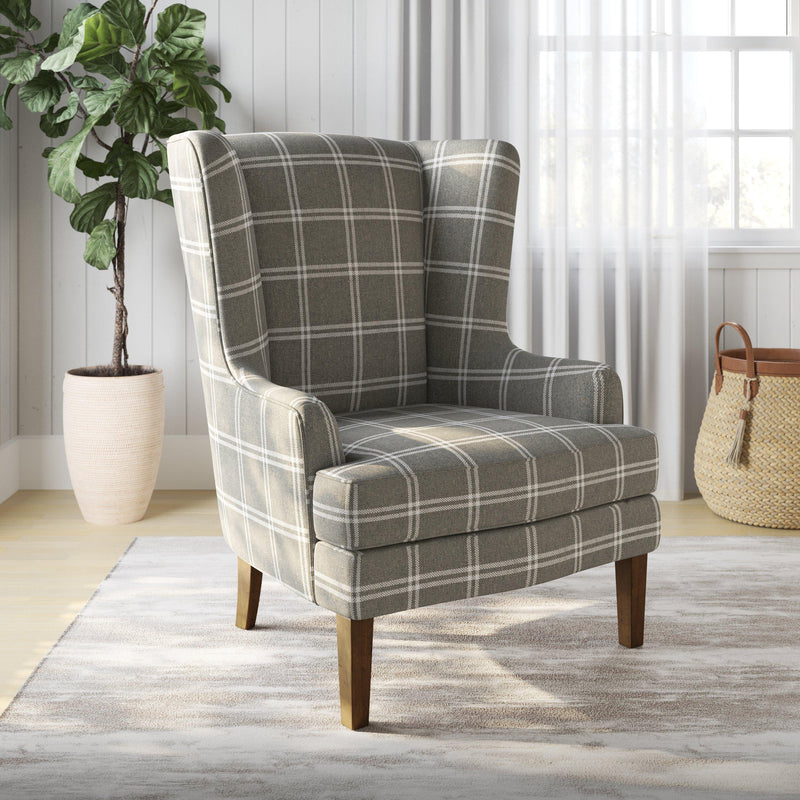 Jofran Lacroix Stationary Fabric Accent Chair LACROIX-CH-GRAPHITE IMAGE 4