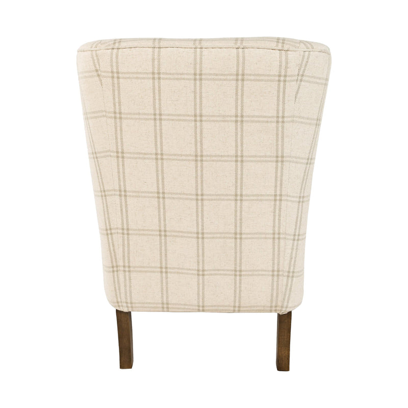 Jofran Lacroix Stationary Fabric Accent Chair LACROIX-CH-PARCHMENT IMAGE 3