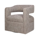 Jofran Lexy Swivel Fabric Accent Chair LEXY-SW-CHOCO IMAGE 1