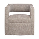 Jofran Lexy Swivel Fabric Accent Chair LEXY-SW-CHOCO IMAGE 2