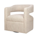 Jofran Lexy Swivel Fabric Accent Chair LEXY-SW-NATURAL IMAGE 1