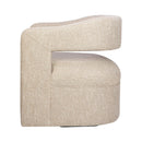 Jofran Lexy Swivel Fabric Accent Chair LEXY-SW-NATURAL IMAGE 3