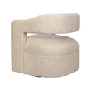 Jofran Lexy Swivel Fabric Accent Chair LEXY-SW-NATURAL IMAGE 4