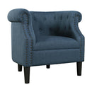 Jofran Lily Stationary Fabric Accent Chair LILY-CH-BLUE IMAGE 1