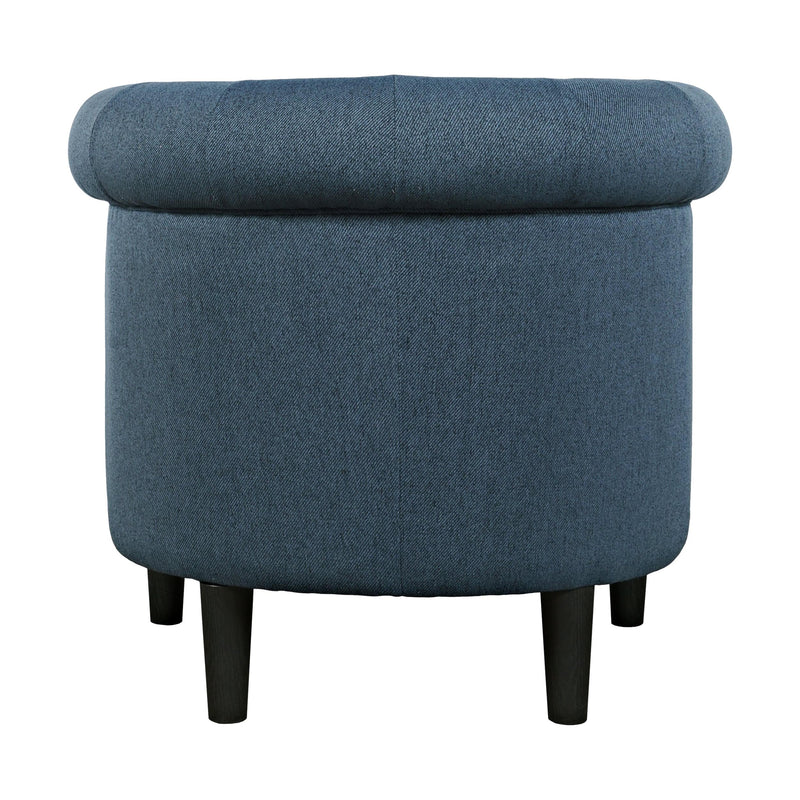 Jofran Lily Stationary Fabric Accent Chair LILY-CH-BLUE IMAGE 5