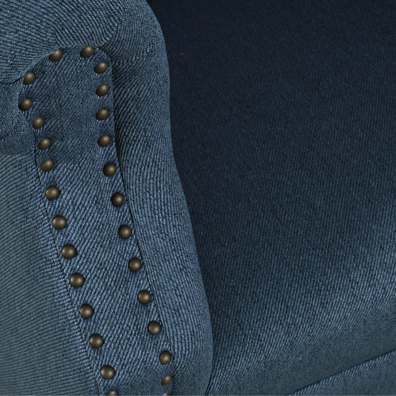 Jofran Lily Stationary Fabric Accent Chair LILY-CH-BLUE IMAGE 9