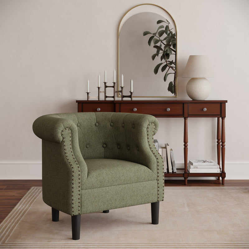 Jofran Lily Stationary Fabric Accent Chair LILY-CH-SAGE IMAGE 7
