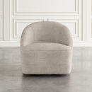 Jofran Lulu Swivel Fabric Accent Chair LULU-SW-TAUPE IMAGE 8
