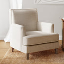 Jofran Mackenzie Stationary Fabric Accent Chair MACKENZIE-CH-SAND IMAGE 4