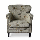 Jofran Phoebe Stationary Fabric Accent Chair PHOEBE-CH-CREAM IMAGE 2