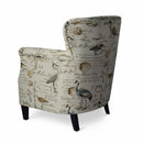 Jofran Phoebe Stationary Fabric Accent Chair PHOEBE-CH-CREAM IMAGE 4