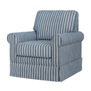 Jofran Riley Swivel Fabric Accent Chair RILEY-SW-NAVY IMAGE 1