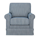 Jofran Riley Swivel Fabric Accent Chair RILEY-SW-NAVY IMAGE 2