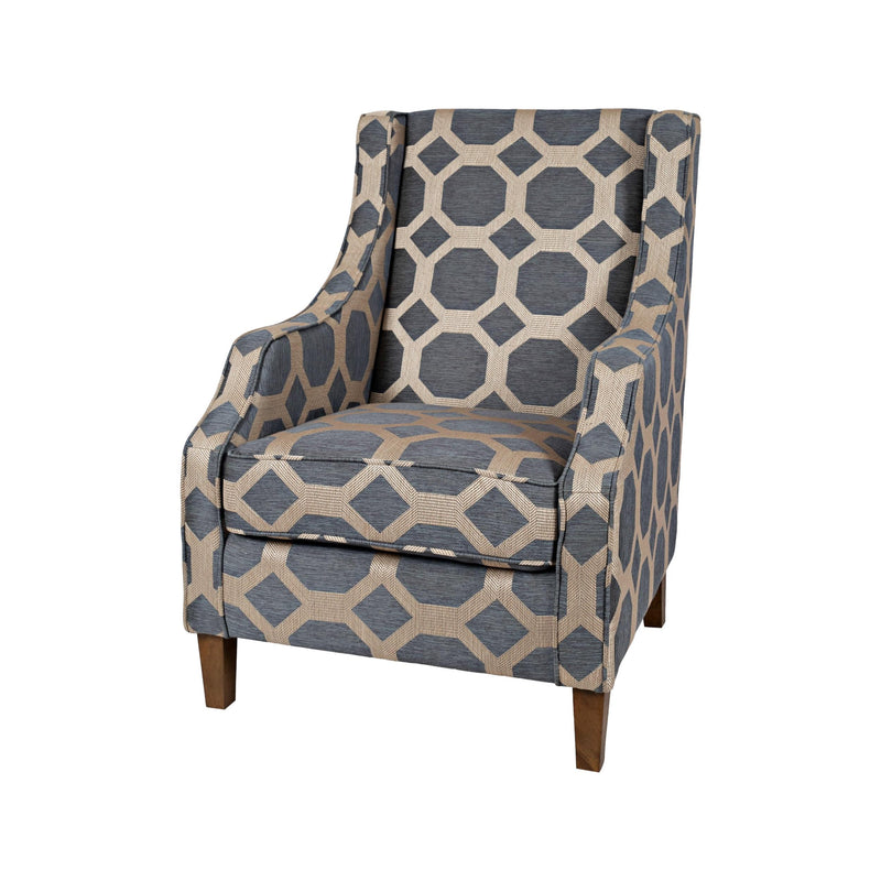 Jofran Sanders Stationary Fabric Accent Chair SANDERS-CH-GREY IMAGE 1