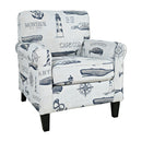 Jofran Seafarer Stationary Fabric Accent Chair SEAFARER-CH-NATURAL IMAGE 1