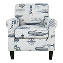 Jofran Seafarer Stationary Fabric Accent Chair SEAFARER-CH-NATURAL IMAGE 2