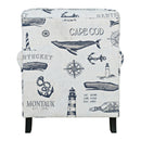 Jofran Seafarer Stationary Fabric Accent Chair SEAFARER-CH-NATURAL IMAGE 4
