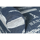 Jofran Seafarer Stationary Fabric Accent Chair SEAFARER-CH-NAVY IMAGE 5