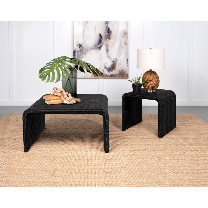 Coaster Furniture Cahya 2 pc Occasional Table Set - Black IMAGE 1