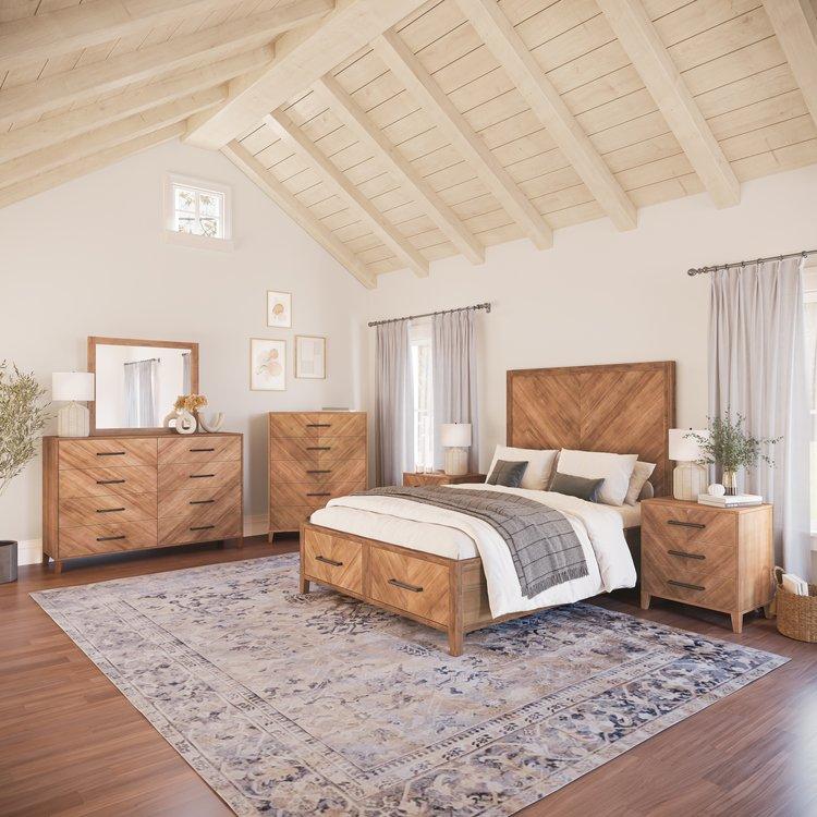 Jofran Eloquence King Platform Bed with Storage 2175-KHB/2175-KRS/2175-KSFB IMAGE 4