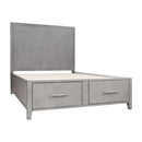 Jofran Eloquence Queen Platform Bed with Storage 2176-QHB/2176-QRS/2176-QSFB IMAGE 2