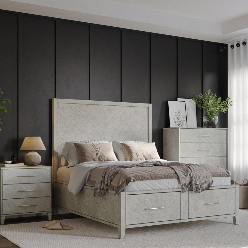 Jofran Eloquence King Platform Bed with Storage 2176-KHB/2176-KRS/2176-KSFB IMAGE 5