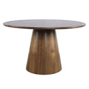 Jofran Round Nash Dining Table with Pedestal Base 2271-NASH50TW/2271-NASH50BW IMAGE 1
