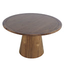 Jofran Round Nash Dining Table with Pedestal Base 2271-NASH50TW/2271-NASH50BW IMAGE 2