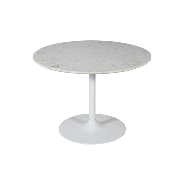 Jofran Round Rowan Dining Table with Marble Top and Pedestal Base 2271-ROWAN54T/2271-ROWAN54BW IMAGE 1