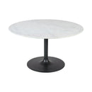 Jofran Round Rowan Dining Table with Marble Top and Pedestal Base 2271-ROWAN54T/2271-ROWAN54BGM IMAGE 1