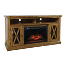 Jofran Telluride 1800-FP6032 Electric Fireplace Media Console - Gold IMAGE 1