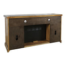 Jofran Telluride 1800-FP6032 Electric Fireplace Media Console - Gold IMAGE 4
