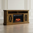 Jofran Telluride 1800-FP6032 Electric Fireplace Media Console - Gold IMAGE 9
