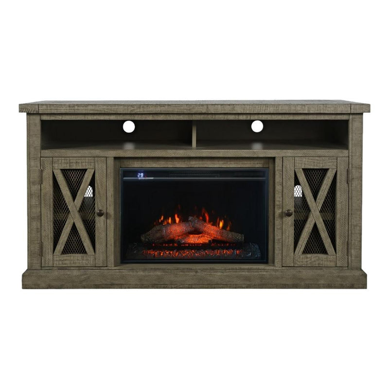 Jofran Telluride 2230-FP6032 Electric Fireplace Media Console - Driftwood IMAGE 2