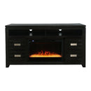 Jofran Altamonte 1850-FP6032 Electric Fireplace Media Console - Dark Charcoal IMAGE 2