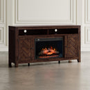 Jofran Fairview 1932-FP6032 Electric Fireplace Media Console - Driftwood/Oak IMAGE 10