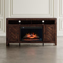 Jofran Fairview 1932-FP6032 Electric Fireplace Media Console - Driftwood/Oak IMAGE 11