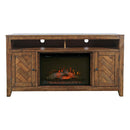 Jofran Fairview 1932-FP6032 Electric Fireplace Media Console - Driftwood/Oak IMAGE 2