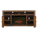 Jofran Fairview 1932-FP6032 Electric Fireplace Media Console - Driftwood/Oak IMAGE 3
