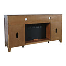 Jofran Fairview 1932-FP6032 Electric Fireplace Media Console - Driftwood/Oak IMAGE 4